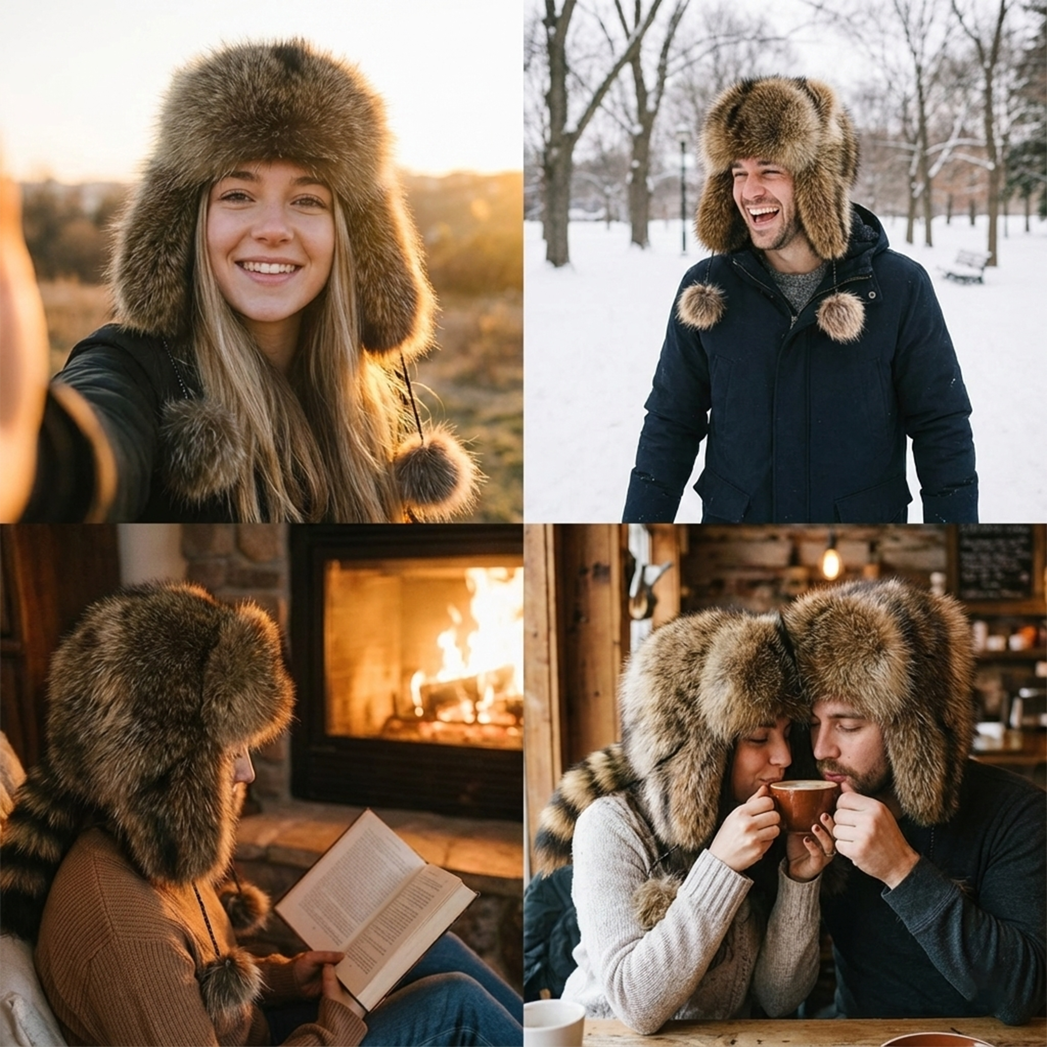 🌟 2025 Raccoon Tail Mood Hat