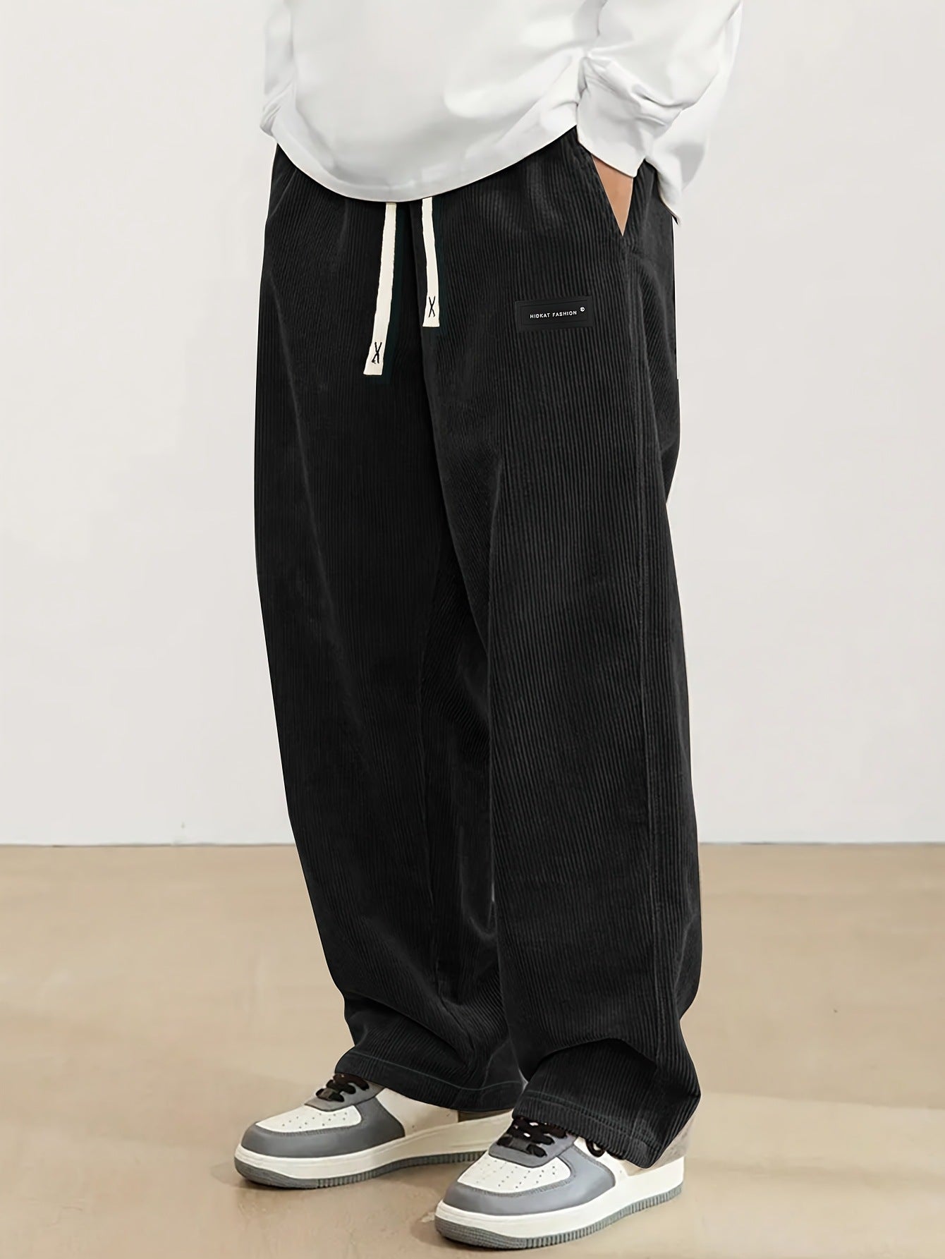 ✨🔥Men's Loose-Fit Drawstring Pants with Pockets