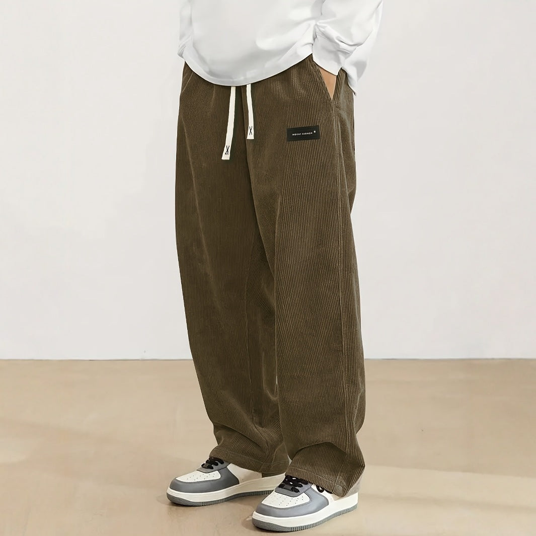 ✨🔥Men's Loose-Fit Drawstring Pants with Pockets