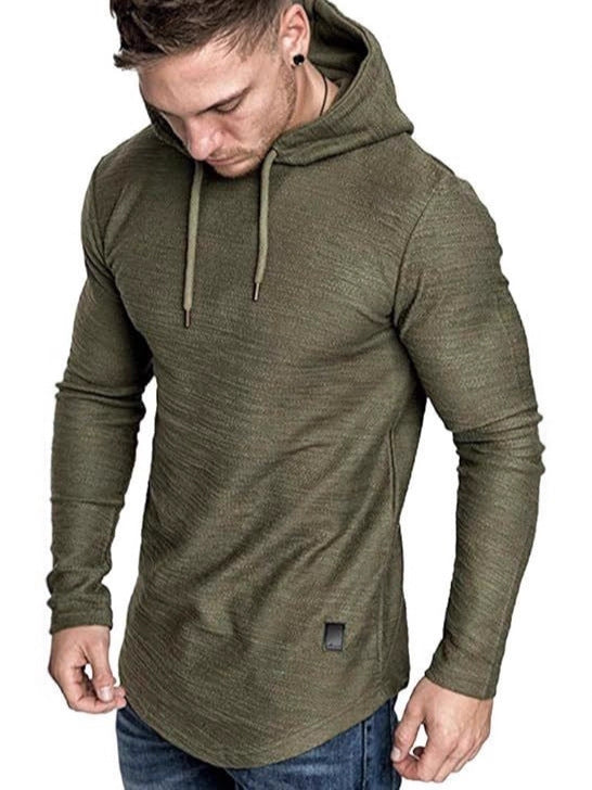 Mens Fashion Hoodies Fleece Long Sleeve Athletic Sweatshirt Pullover T Shirt